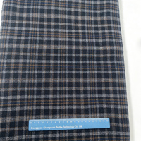 Tissu en laine double face à motif tartan, toucher doux, 695 GSM, 50% laine polyester, pour manteau, chaussures, sac
