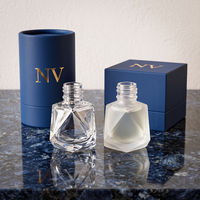 Bouteille diffuseur de parfum vide en verre dépoli transparent pour voiture, flacon cosmétique en verre, vente en gros