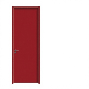 Puerta de Madera Maciza de Estilo Minimalista para Interiores, Superficie Acabada, Apertura Manual, para Dormitorio - Product Image 6