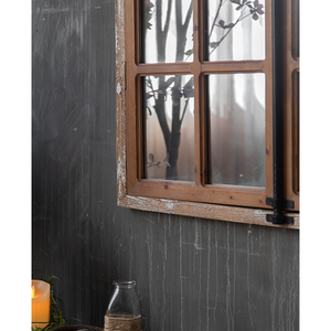 Nuovo Specchio Decorativo 2025 <span class=keywords><strong>in</strong></span> Legno e <span class=keywords><strong>Ferro</strong></span> Stile Art Déco, Finto Finestra per Decorazione Domestica - Product Image 6