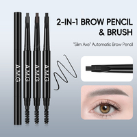 Pensil Alis 0.15mm Ujung Ultra Tipis Tahan Air Tahan Lama Pigmen Tinggi Alis Terlihat Alami untuk Pemula Mudah Digunakan