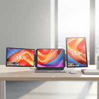 Meilleures ventes - Moniteur portable détachable de 15,6 pouces, double écran IPS 16:9, Full HD 60 Hz, type C, série voyage et affaires