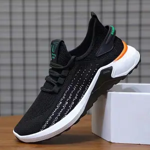 New Men's Running Sneakers Comfortable And Durable Men's Casual Shoes Anti Slip Black Sneakers For Men Wholesale