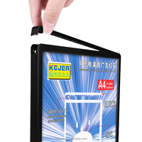Boîtes lumineuses LED fines rechargeables pour la publicité, support de table, affichage de menu pour bar, magasin, restaurants, publicité, boîte lumineuse LED