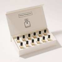 Boîte d'échantillons de parfum en carton avec insert en mousse antichoc pour emballage cadeau cosmétique en gros