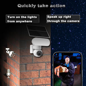 Projecteur solaire rue led lumières PTZ Caméra WiFi énergie solaire sans fil 3MP 4MP PIR suivi automatique 4G ptz caméra de sécurité - Product Image 6