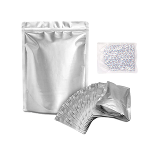 Sacs Doypack de qualité alimentaire thermoscellables à fermeture éclair en aluminium Mylar avec encoche de déchirement, noir mat, format 1723+4, lot de sacs Fellow - Product Image 4