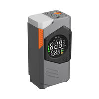 Rechargeable Air Compressor Portable Tire Inflator 150PSI Preset Pressure Monitor Power Bank Function for Vehicle Emergency Use
