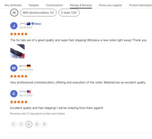 หางจิ้งจอกสีเงินขนาดใหญ่ 38 ซม. 40 ซม. 45 ซม. ขนฟูสีธรรมชาติจากจีนขายส่ง - Product Image 6