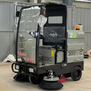 آلة تنظيف أوراق الشجر عالية الكفاءة جديدة للمصانع والمناطق الصناعية الخارجية، تعمل بالكهرباء 48 فولت مع إمكانية الركوب لإزالة القمامة - Product Image 6