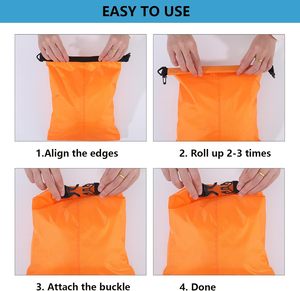 Lot de 5 sacs étanches légers pour activités de plein air, sacs étanches ultimes pour le rafting, la navigation de plaisance et le camping - Product Image 5