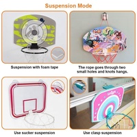 Planche de basket-ball réglable pour sports d'intérieur avec balle en PVC de 10cm Autres jouets gonflables en plastique durable