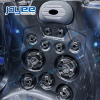 Bain à remous moderne JOYEE pour 2 personnes, spa haut de gamme en acrylique Aristech avec système de contrôle avancé Gecko