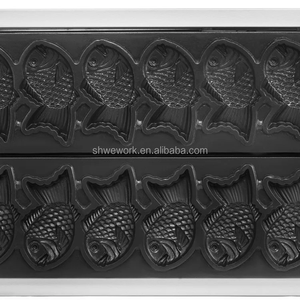 Máquina Comercial de Taiyaki para Helado WeWork con Forma de Pez de Boca Cerrada Waflera Eléctrica para Waffles de Pescado Taiyaki - Product Image 5