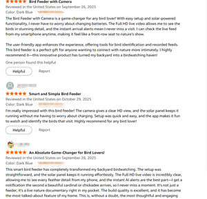 Mangiatoia per Uccelli 2K HD 1.8L con Telecamera AI Intelligente, Alimentatore Solare con Sfera per Colme, Serbatoio d'Acqua per Colibrì, Batteria 5200mAh, Impermeabile IP65 - Product Image 4