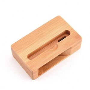 Wholesale Wood Bamboo Phone Holder Wireless Mobile Cell Phone Smartphone <b>Stand</b> Voice Amplifier Portable Wireless <b>Speaker</b> <b>Stand</b> - Product Image 2