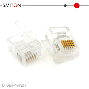 Todos los colores 6 pin 6 Core <span class=keywords><strong>plug</strong></span> <span class=keywords><strong>RJ11</strong></span> 6P6C Pestillo lateral derecho de S-miton - Product Image 2