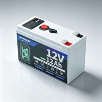 Batterie LiFePO4 12V 12Ah en promotion – Boîtier de batterie LiFePO4 à décharge profonde avec certifications CE et FC pour alimentation de secours
