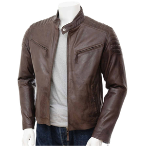 Blouson matelassé à capuche OEM pour homme, 100 % polyester, teint uni, col montant, coupe-vent, imperméable, personnalisable, collection automne - Product Image 1