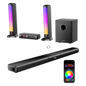 Système <span class=keywords><strong>de</strong></span> cinéma maison intelligent ULTIMEA Dolby 2.0 2.1 3.1 4.1 5.1 7.1, <span class=keywords><strong>barre</strong></span> <span class=keywords><strong>de</strong></span> <span class=keywords><strong>son</strong></span> multifonctionnelle avec <span class=keywords><strong>barre</strong></span> lumineuse - Product Image 5