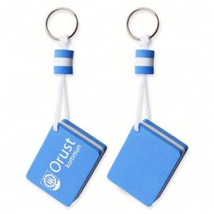 Cadeau promotionnel de Noël, porte-clés en mousse EVA flottant en forme de cœur avec mousqueton - Product Image 3
