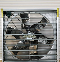 Ventilateur d'extraction pour bâtiment d'élevage à entraînement par courroie, type marteau tombant, faible bruit, ventilateur pour bétail