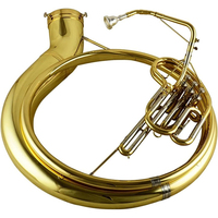 Personnalisation d'usine Sousaphone en laiton Le Sousaphone Heavy Bass Brass Band Drum Horn Team Bass Tuba Horn Brass Instrument