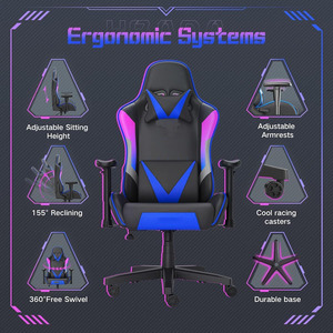 Échantillon Gratuit - Meilleure Offre - Chaise <span class=keywords><strong>de</strong></span> Gaming Ergonomique Inclinable et à Bascule pour Ordinateur, Chaise <span class=keywords><strong>de</strong></span> Bureau Gamer GT Racing, Silla Gaming - Product Image 6