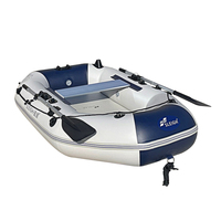 Bateau pneumatique de pêche et de canoë-kayak SLEIGH SD Series 1.2MM en PVC épais, stable, pour 1 à 7 personnes, portable, type ponton