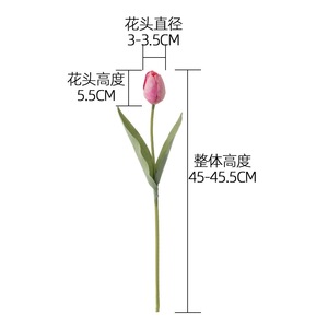 <span class=keywords><strong>Mousse</strong></span> de tulipe verte à tête unique en gros fleurs artificielles pour Noël et Thanksgiving décoration de mariage artisanat cadeau articles de décoration de la maison - Product Image 4