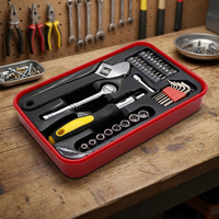 Juego de Herramientas Manuales de 38 Piezas para Reparaciones en el Hogar y Taller, Juego de Destornilladores y Llaves con Estuche, Regalo Promocional