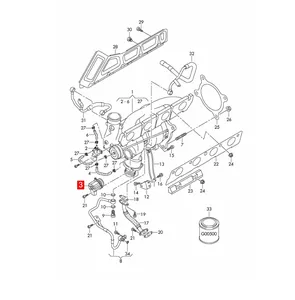 Valvola di controllo elettronico di alta qualità Turbo deviatore valvola per Audi A3/A4/A5 OEM 06 h145710c