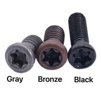 Pas cher CNC Insert Torx Vis M2-M6 Argent Bronze Noir pour Remplace Carbure Inserts CNC Tour Outils Titulaire Vis Accessoires