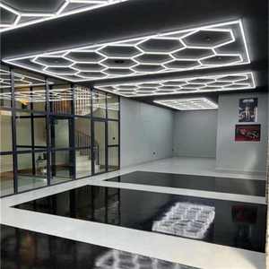 High-Power LED Teto Luz Honeycomb Design Tampa de alumínio Cold White Emitting para Gym Workshop Decor Fast Worldwide Delivery - Product Image 2
