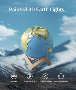Interruptores de Control remoto LED, lámpara de tierra de Planeta de 2/3/16 colores, artículos de decoración para el hogar, lámpara con toque - Product Image 5