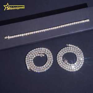 Pulsera de Tenis de Moissanita de 3 mm Más Vendida en Almacén de EE. UU. con Entrega Rápida, Pasa la Prueba de Diamantes, Cadena de Tenis de Moissanita 925 - Product Image 6