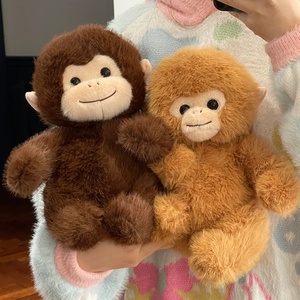 Simpatico Peluche <span class=keywords><strong>Scimmia</strong></span> Dorata Orangutan, Bambola Imbottita, Giocattolo di Consolazione per Bambini, Imbottitura in Cotone PP, Regalo di Compleanno 25cm - Product Image 5