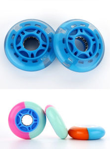 Ruedongle Roues de patins en ligne pour adultes et enfants, roues en PU détachables, haute élasticité, résistantes à l'usure, pour trottinette, <span class=keywords><strong>waveboard</strong></span>, tricycle, trotteur - Product Image 2