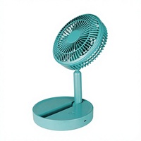 Vente en gros de ventilateurs de table pliables USB à hauteur réglable, 4 vitesses, fonctionnant sur batterie, mini ventilateur de bureau