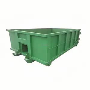 Basurero de elevación de gancho apilable de Parte superior abierta para construcción Maquinaria de tratamiento de residuos de basura Gestión de residuos de sitios de construcción usados