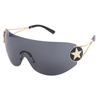 Nouvelles lunettes de soleil pour hommes et femmes Lunettes de soleil de personnalité Pentacle pour la conduite Crème solaire Lunettes de soleil rétro assorties BO 96385