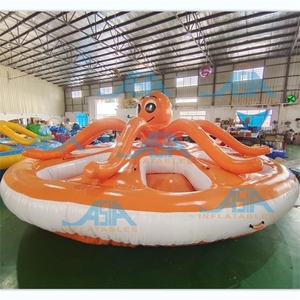 Crazy aqua ROCKET-asiento inflable giratorio de grado comercial para máximo 8 personas, tubo de remolque para esquí acuático, nuevo - Product Image 3