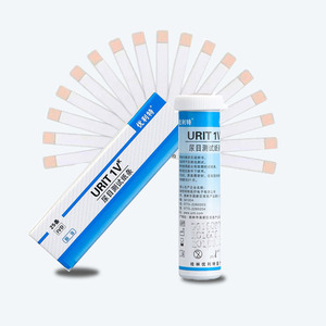 Tiras reactivas de orina Urit 1Vk para la detección de cetosis, caja de 25 tiras - Product Image 1