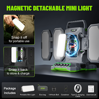 Kabellose Helle LED-Arbeitsleuchte 5-seitige Beleuchtung IPX4 Wasserdicht für 4-fach Faltbare Tragbare DC 10000 lm Autoreparatur-Garagenleuchte