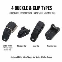 Sangles à boucle universelles en plastique pour patins à roulettes Rollerblades-Bar Spider Energy Strap Accessoires Kit de réparation