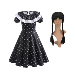 Mercoledì <span class=keywords><strong>Adams</strong></span> Anime Cosplay costumi <span class=keywords><strong>Adams</strong></span> Costume di famiglia Halloween abito nero per ragazze Cosplay - Product Image 6