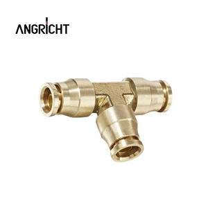 键前进独特设计三通快速连接器三通插管接头三通光滑点铜连接器黄铜塑料接头 - Product Image 2