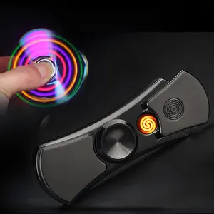 Yiwu Jiju New Finger tip Gyro Feuerzeug Kreativität Elektrisches Feuerzeug Spule USB Feuerzeug