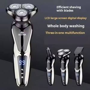 Afeitadora Multifunción 3 en 1 para Hombre, Recargable por USB, Máquina de Afeitar Electrónica Rotativa, Resistente al Agua IPX6 - Product Image 5