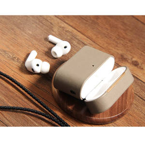 Funda de Cuero para <span class=keywords><strong>Airpods</strong></span> <span class=keywords><strong>Pro</strong></span> de 3ra Generación, Cubiertas Protectoras para Auriculares con Cordón - Product Image 3